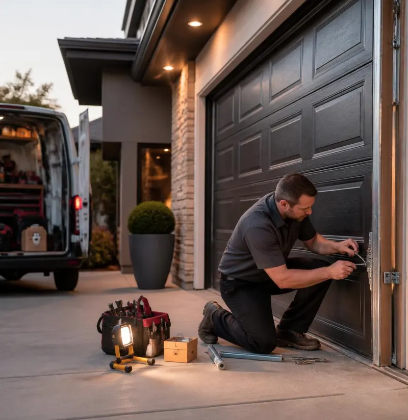 Off Track Door Repair in Middleburg